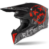 AIROH WRAAP YOUTH Casco Cross Bambino Moto Economico grafica SMILE